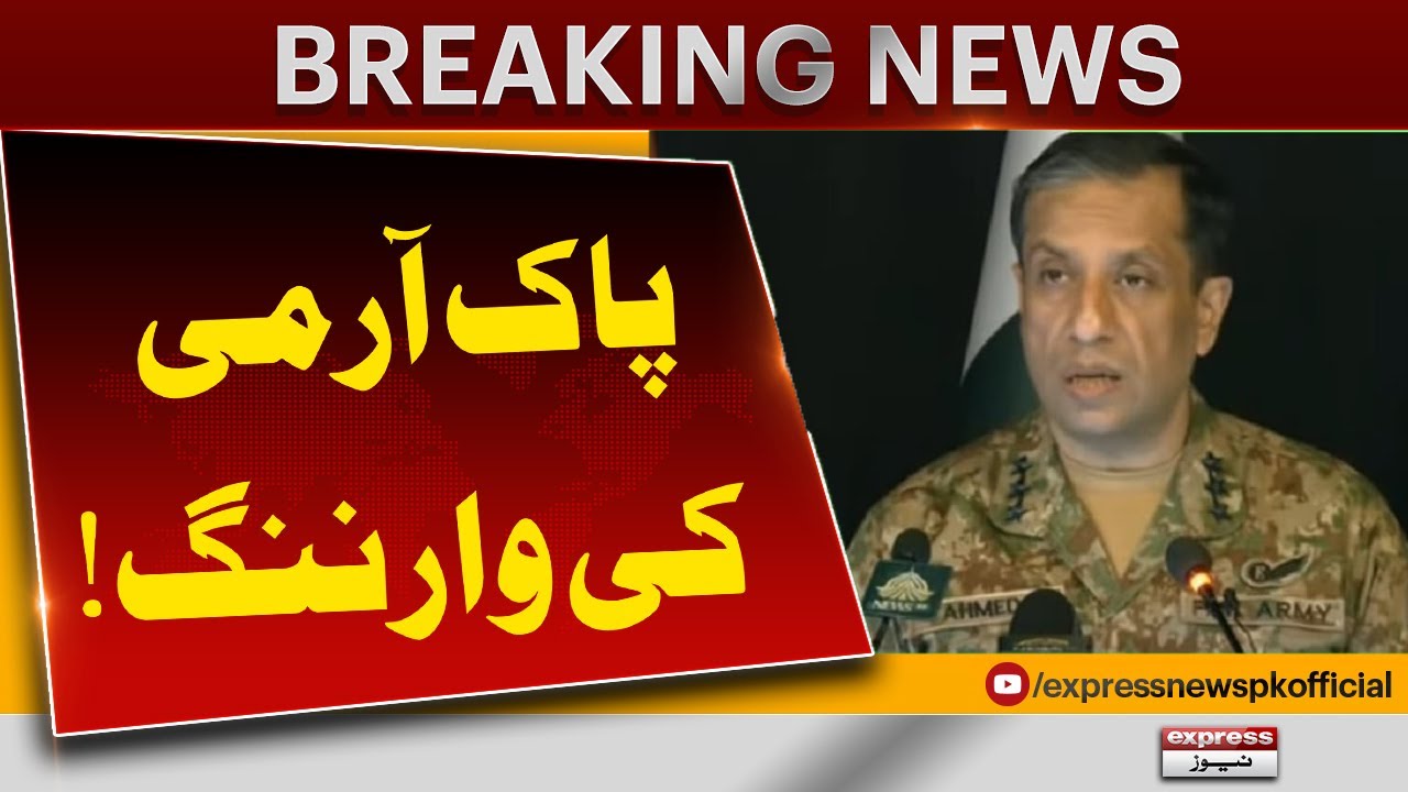 Pakistan Army’s Strong Warning! | DG ISPR Issues Big Statement | Pakistan News