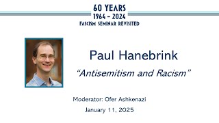 Paul Hanebrink, "Antisemitism and Racism"
