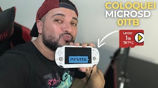 COLOQUEI um MicroSD 01TB no MEU PSVITA !!!