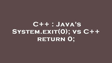 C++ : Java