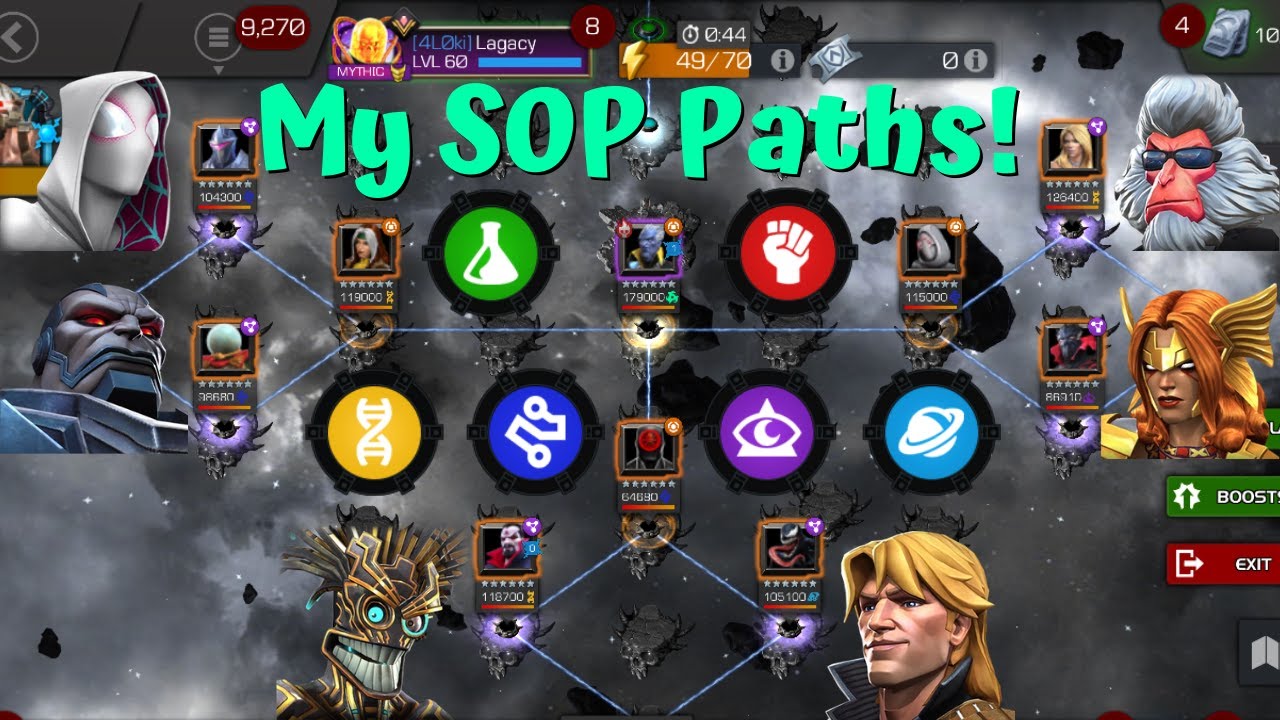 My Summer of Pain Paths! Champions I Used For Class Objectives! - Marvel Contest of Champions
