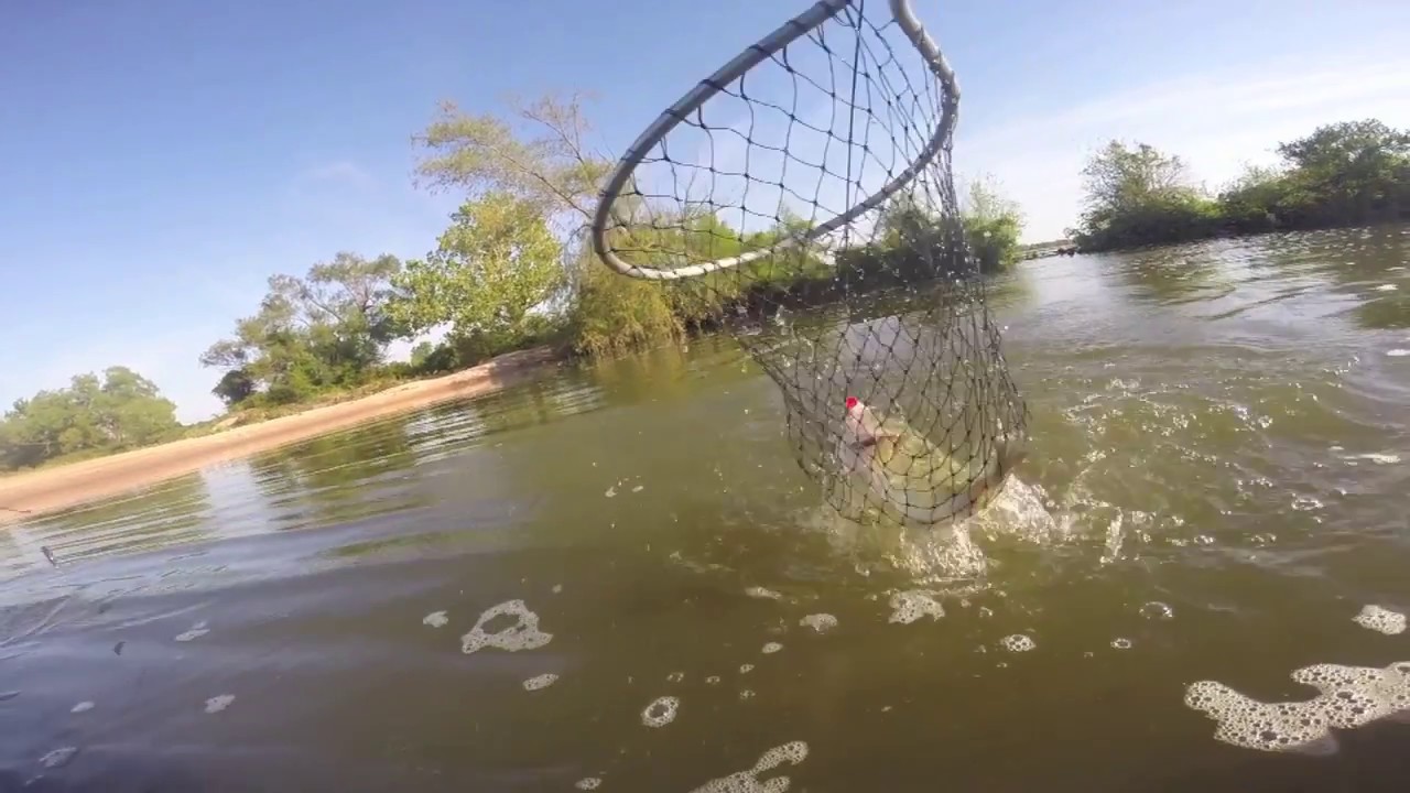Arkansas River Bass Fishing June 2014 - YouTube