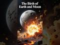 The Birth of Earth and Moon #earth #shorts