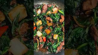 Beef Spinach beef beefspinach cooking foodlover meat meatlovers spinach food shorts fyp