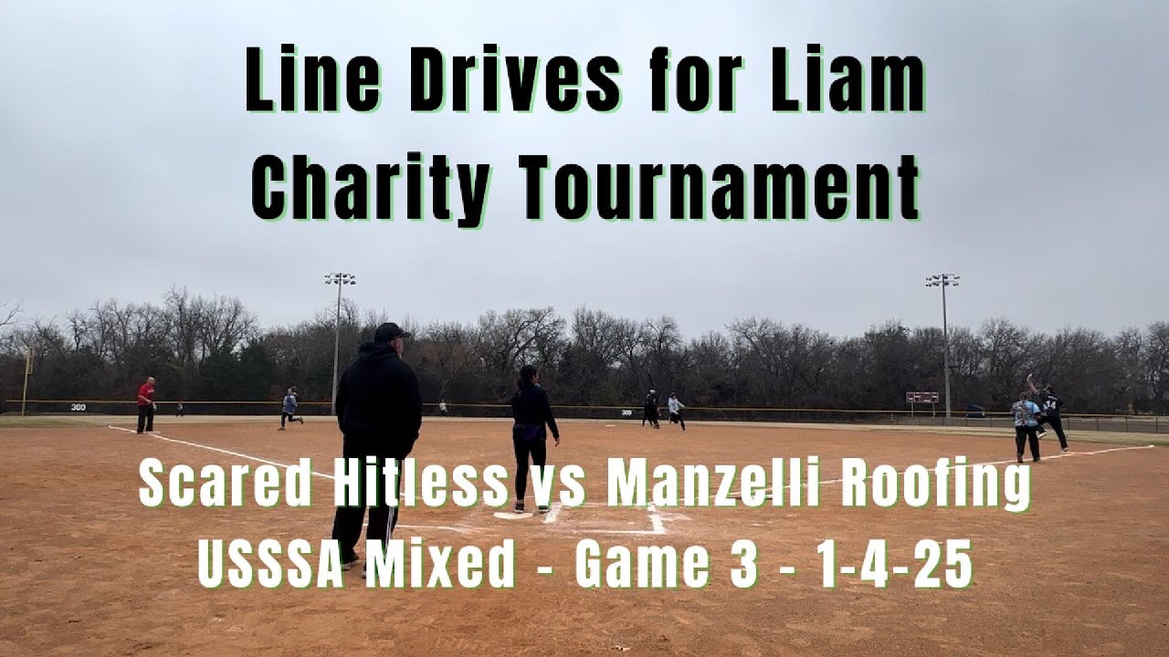 Scared Hitless vs. Manzelli Roofing | Line Drives for Liam Charity Tourny | USSSA Mixed Open 1/4/25
