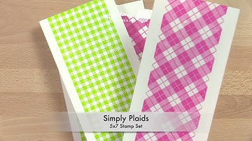 Intro to Simply Plaids Stamp Set with Nina
