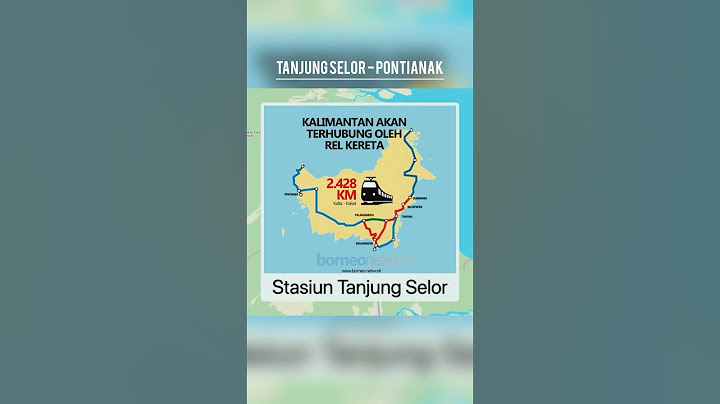 Tampak Rute Kereta Kalimantan dari Tanjung Selor ke Pontianak #keretaapi #keretakalimantan
