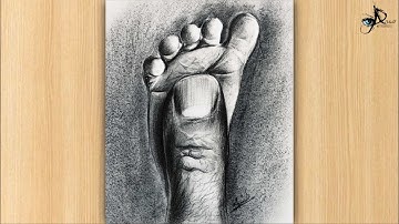 Charcoal Foot Sketch Tutorial | Beginners to Advanced Shading