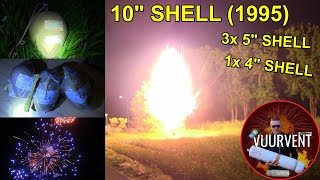 10 Shell - Crackling Silver Willow (1995) + 3x 5 Shell + 1x 4 Salute