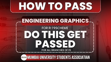 How to pass Engineering Graphics | R-19 C Scheme | Mumbai University | MUSA