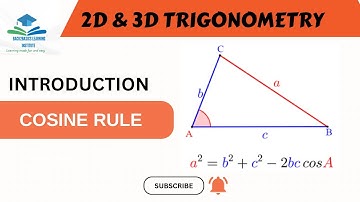 COSINE RULE INTRODUCTION | GRADE 11| TRIGONOMETRY
