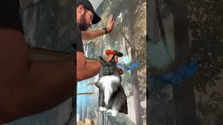Creating a cat climbing forest