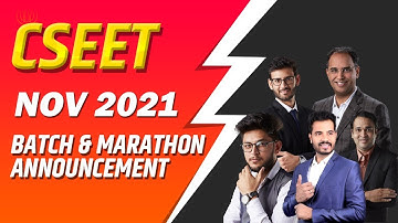 CSEET NOV 2021 BATCH & MARATHON ANNOUNCEMENT