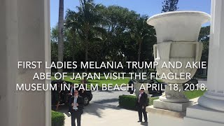Melania Trump, Akie Abe visit Palm Beach's Flagler Museum