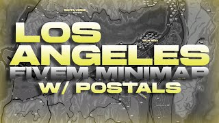 [NEW] FiveM Los Angeles Minimap with Postals [REALISTIC]