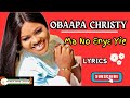 Obaapa Christy - Ma enye yie lyrics (Free texts)