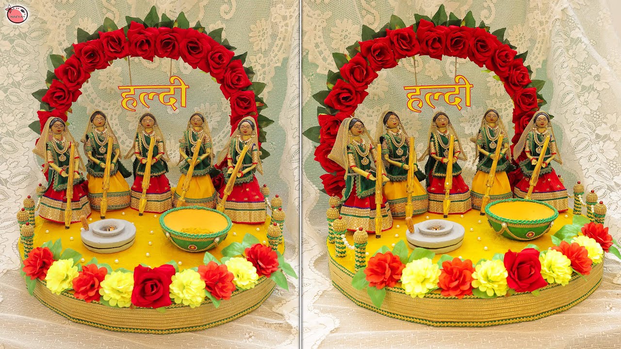 Haldi Tray Decoration Idea For Weddings Latest Haldi Decoration