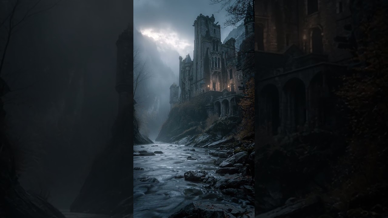 The Castle That Watches the Current... Where Shadows Drink the Water 