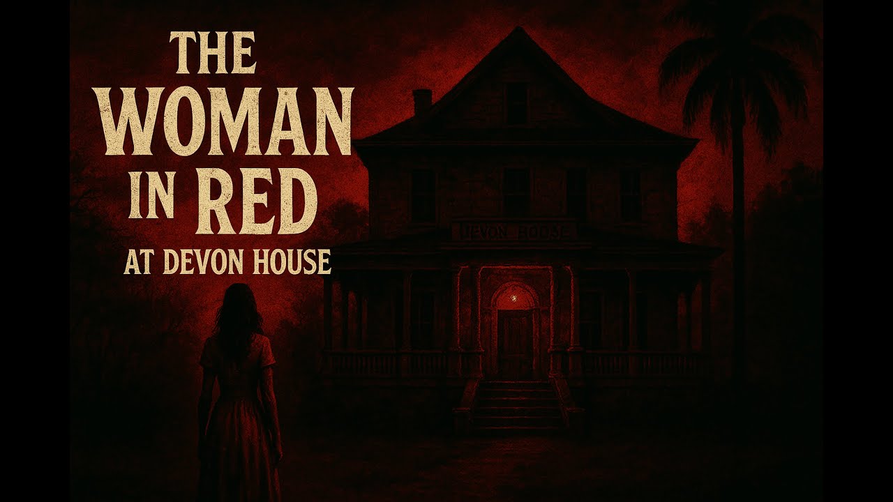 Женщина в красном в Девон-Хаусе
