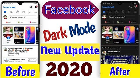 Facebook Official Dark Mode New Latest Update | Facebook Dark Theme Enable New Update 2020