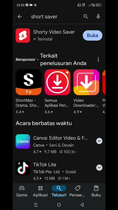 Cara donwload video short terbaru