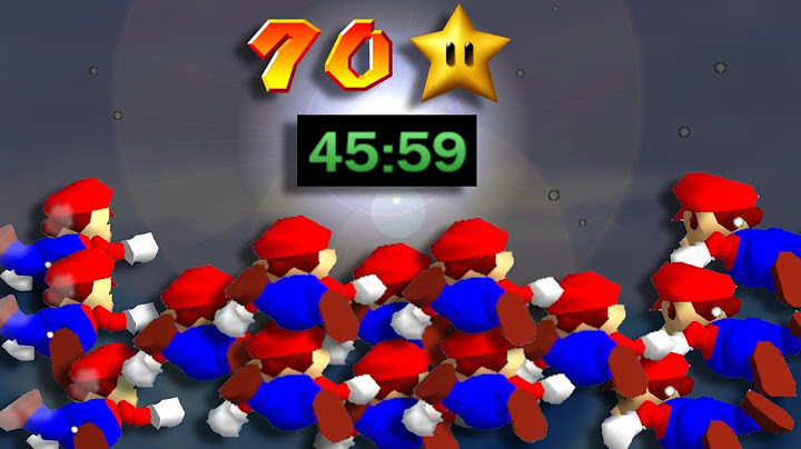 Comment ils ont Détruit la 70 Star de Super Mario 64.