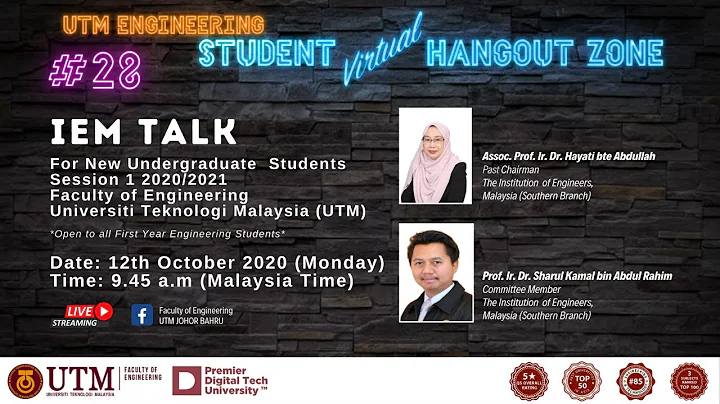 UTM Faculty of Engineering IEM Talk