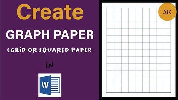 How to create grid pages | create graph paper in word | Microsoft word tutorial