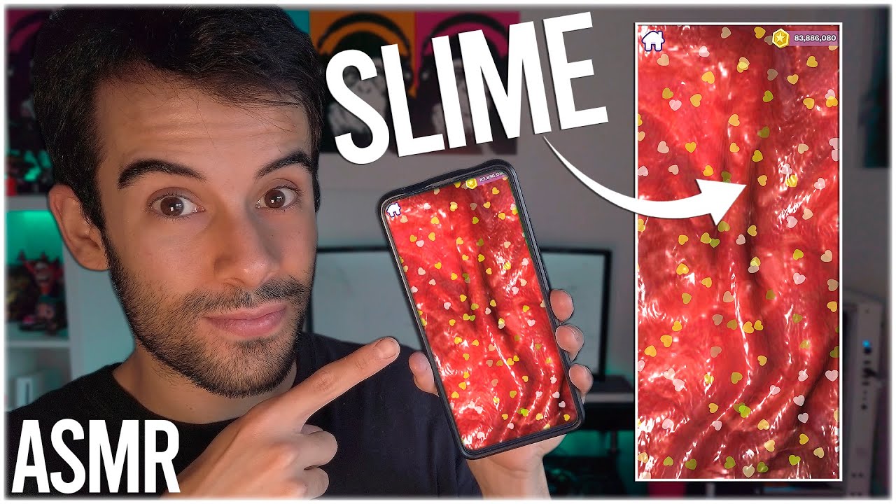 ASMR | HICE SLIME MUY REAL EN MI MOVIL 😮 | Probando Juegos de ASMR 1 | ASMR en Español para DORMIR