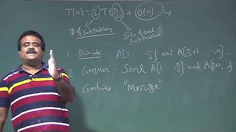 Lecture 7 : Divide-and-Conquer