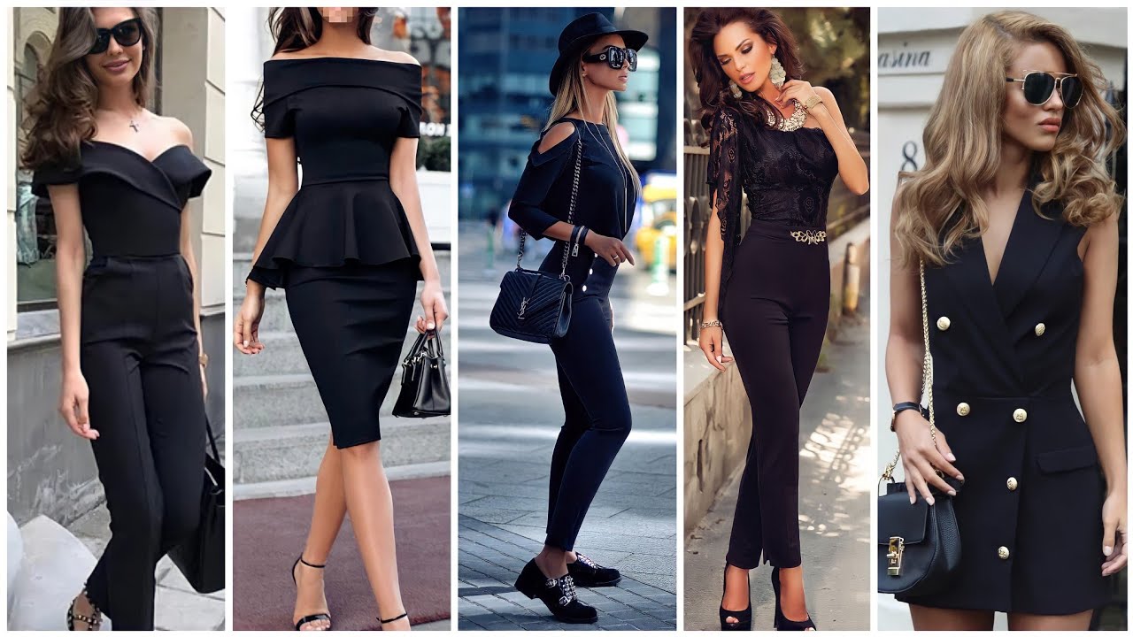 OUTFITS COLOR NEGRO🖤 VENTAJAS DE USAR COLOR NEGRO MODA 2022 MUJER TENDENCIAS - YouTube