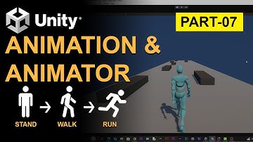 👉 Unity Animator Tutorial | Part 7 | Idle + Walk + Run Animation with Script Control (Hindi)