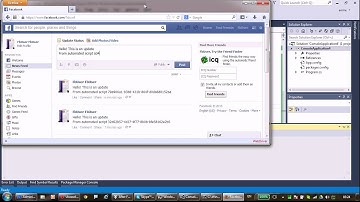 Facebook Post status update from Selenium WebDriver