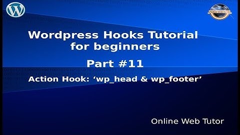 Wordpress Hooks Tutorial for beginners from scratch #11 Action hook "wp_head" & 