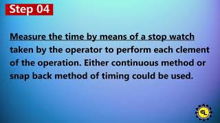 Steps in Making Time Study | MOTION STUDY | Work Measurement | Time study | WORK STUDY
