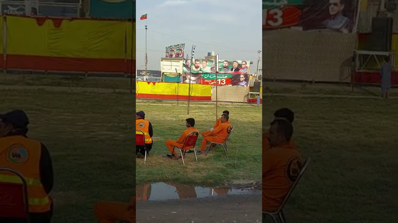 PREPARATION PTI POWER SHOW IN MARADN.    PREPARATION PTI JALSA IN MARDAN.