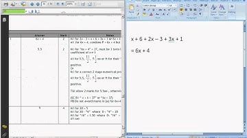 Q3a Edexcel Modular June 2009 Higher Non-Calc - Algebra Expressions