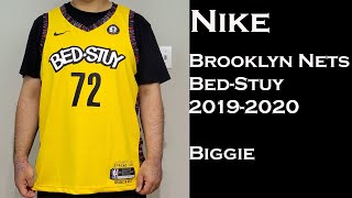 Nike Brooklyn Nets Biggie Yellow Swingman Jersey