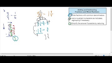 Adding & Subtracting Fractions & Mixed Numbers - Course 3 Saxon Math Lesson 13