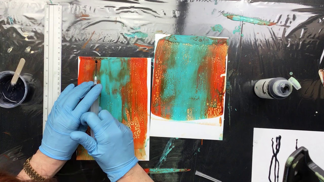 ( 864 ) Acrylic painting with string gel YouTube