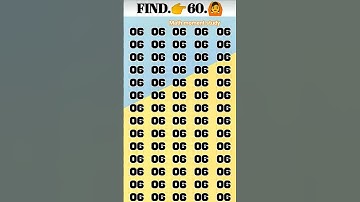 find 👉 60 odd number puzzle #quiz #facts #illusion #emojichallenge #iqtest #logicriddles