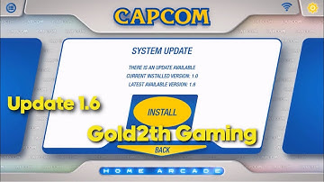 capcom home arcade update 1.6: Time to update your stick.Update done on vid