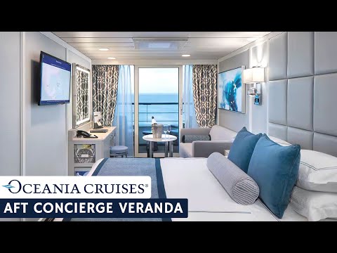 Oceania Nautica Aft Concierge Level Veranda walkthrough tour
