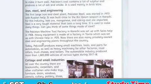 ONLINE CLASS SOCIAL STUDIES 5  UNIT 6 MINERALS, POWER RESOURCES & INDUSTRIES: LECTURE 4