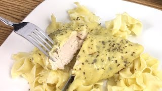 Slow Cooker Creamy Ranch Chicken: Only THREE Ingredients!