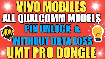 VIVO MOBILES | QUALCOMM CPU | PIN UNLOCK WITHOUT DATA LOSS USING UMT PRO TOOL