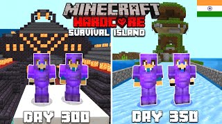 We Survived 350 Days On A Survival Island In Minecraft Hardcore (HINDI)