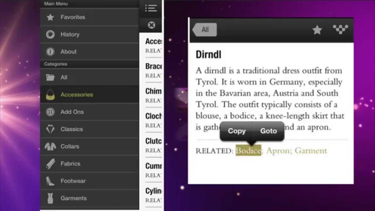Best Apps for Fashion Week: FAD - iPhone Fashion Dictionary