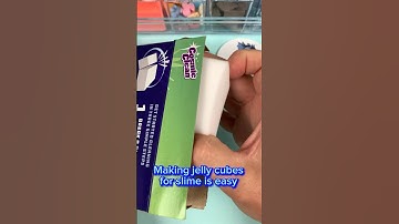 Making jelly cubes for slime is easy. #slimes #slimevideo #slime