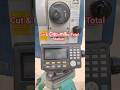 &quot;Surveying&quot; Coordinates observation | how to display/calculate cut/fill by total station #shorts